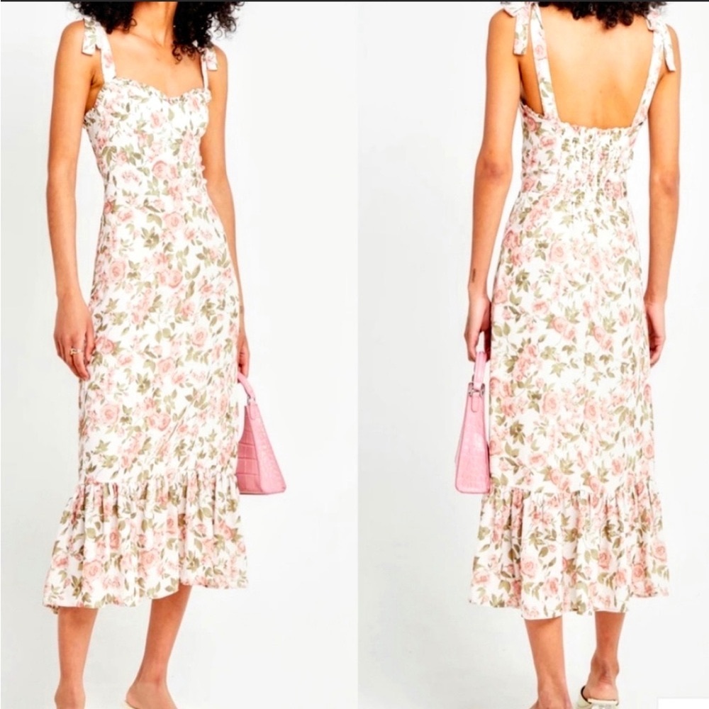 O.P.T. Revolve Floral Midi Dress